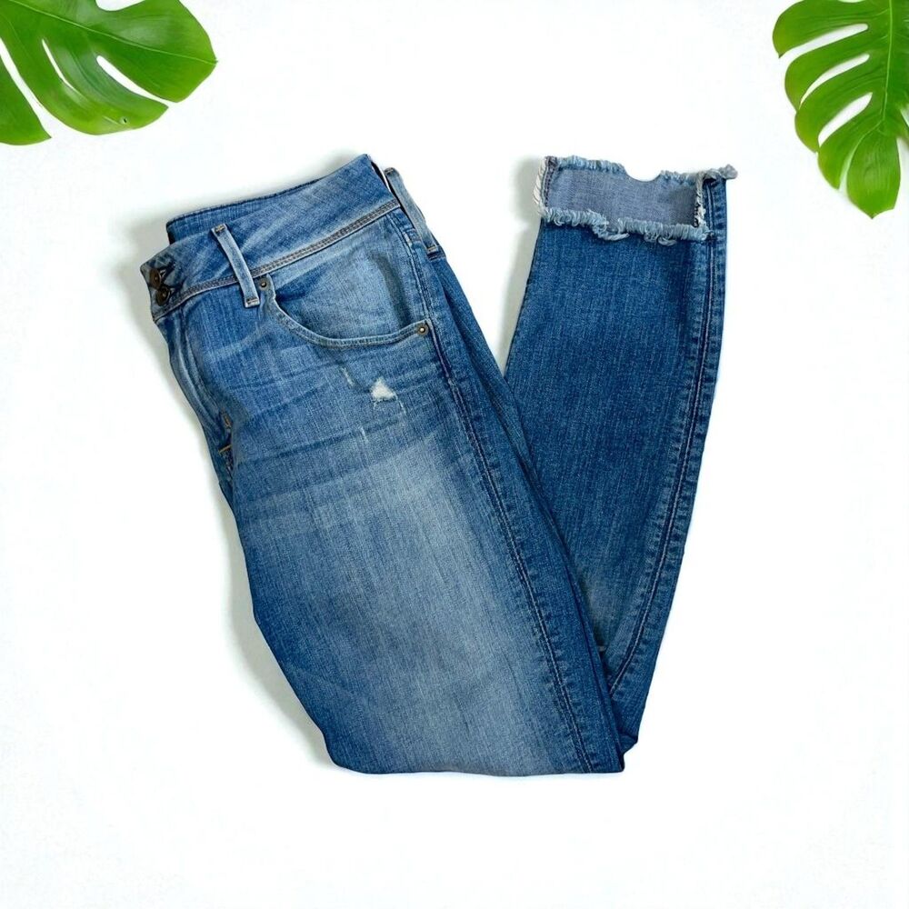 Hudson Cat Mid Rise Step Hem Skinny Jeans in Esse Wash - 30 - Picture 4 of 10